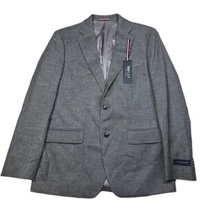 Tommy Hilfiger‎ Conrad Sport Coat Mens 40R 40 Gray Modern Fit TH Flex NEW